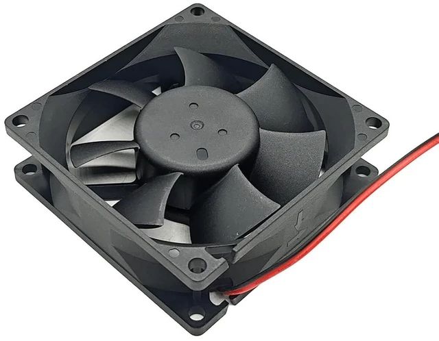 Alt view image 3 of 6 - DC 12V 0.20A 80mm x 80mm x 25mm 8025 Brushless Cooling Fan 4Pin 2Wire JHX8025S12 for PC Case, Power Supply, Inverter, Electrical Cabinet-4PCS