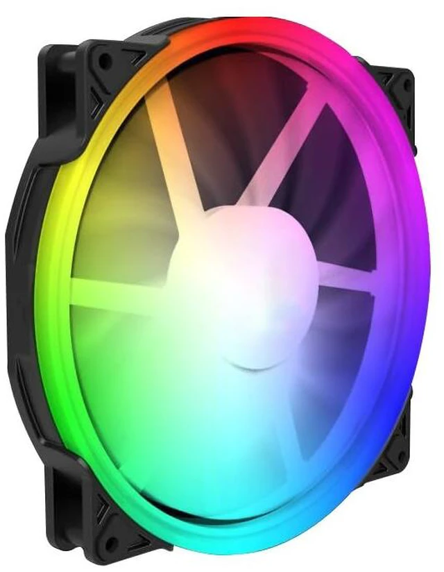 Alt view image 2 of 7 - 200mm Case Fan 5V 3PIN ARGB 20CM 4PIN PWM CPU Cooling Fan Addressable RGB Cooling Slient PC Computer Fan
