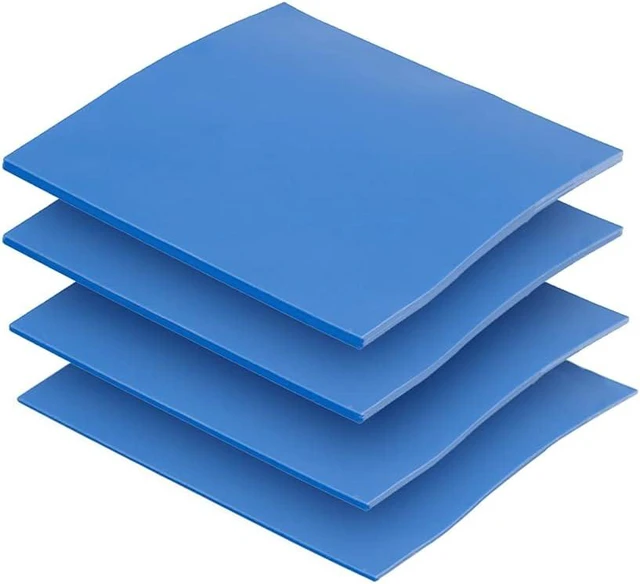 Main image of 4 Pack Thermal Pad,100x100mm 0.5mm 1mm 1.5mm 2mm Highly Efficient Thermal Conductivity 6.0 W/mK,Heat Resistant Silicone Thermal Pads for Laptop Heatsink CPU GPU SSD IC LED Cooler