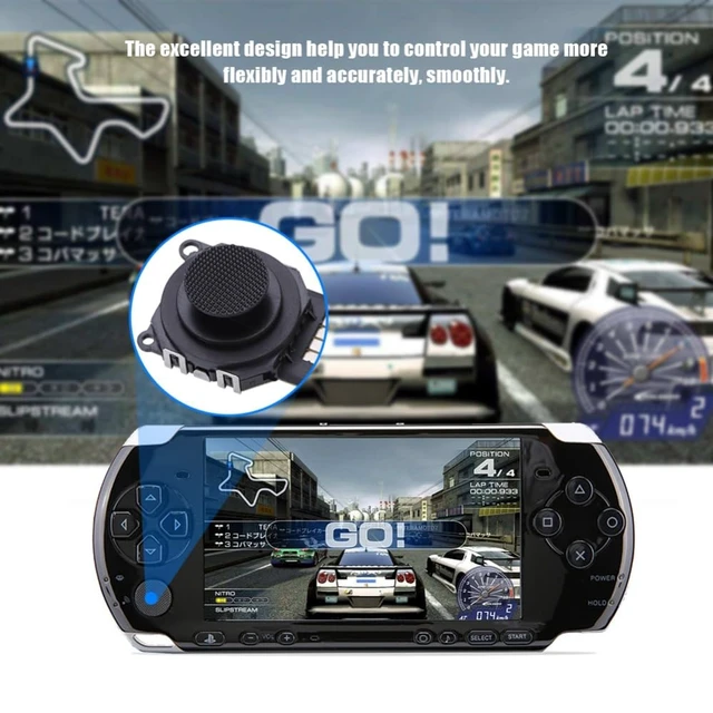 Alt view image 3 of 6 - 4Pcs 3D Analog Joystick for PSP2000 - Replacement Thumbstick Controller with Ergonomic Design, Smooth Gameplay Control