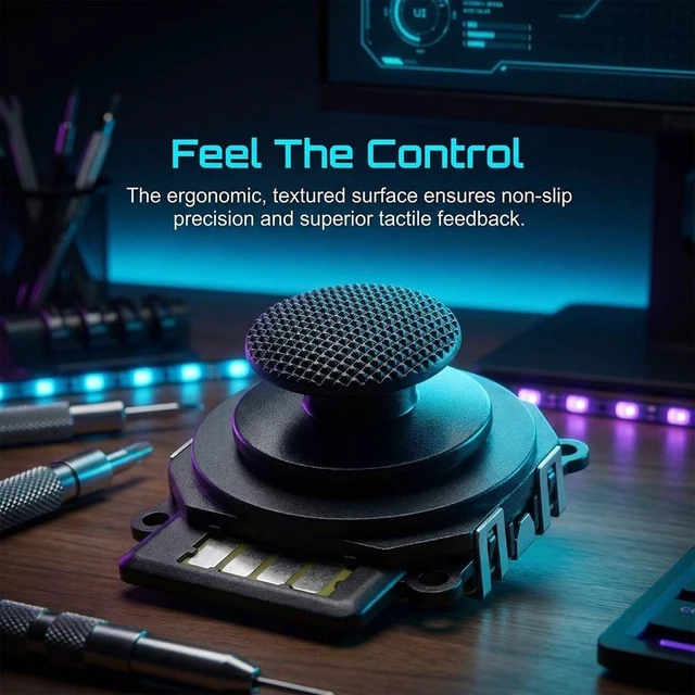 Alt view image 2 of 6 - 4Pcs 3D Analog Joystick for PSP2000 - Replacement Thumbstick Controller with Ergonomic Design, Smooth Gameplay Control