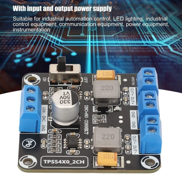 Alt view image 2 of 7 - Positive Negative Dual Output Module 12V 15V Voltage Converter with Reverse Polarity Protection for Industrial Automation, LED Lighting