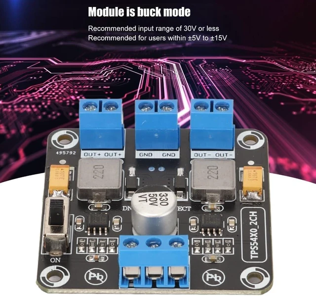 Alt view image 4 of 7 - Positive Negative Dual Output Module 12V 15V Voltage Converter with Reverse Polarity Protection for Industrial Automation, LED Lighting