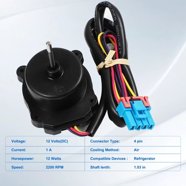 Alt view image 6 of 6 - Refrigerator Condenser Fan Motor for LG LMXS28626S LFXS26973S LFXS26596S LMWS27626S LRMDS3006S LRFDS3016S LRFXC2416S LRFVS3006D LFXS28968S LMXS28626D LRMDS3006D LRSOS2706S LRFWS2906S