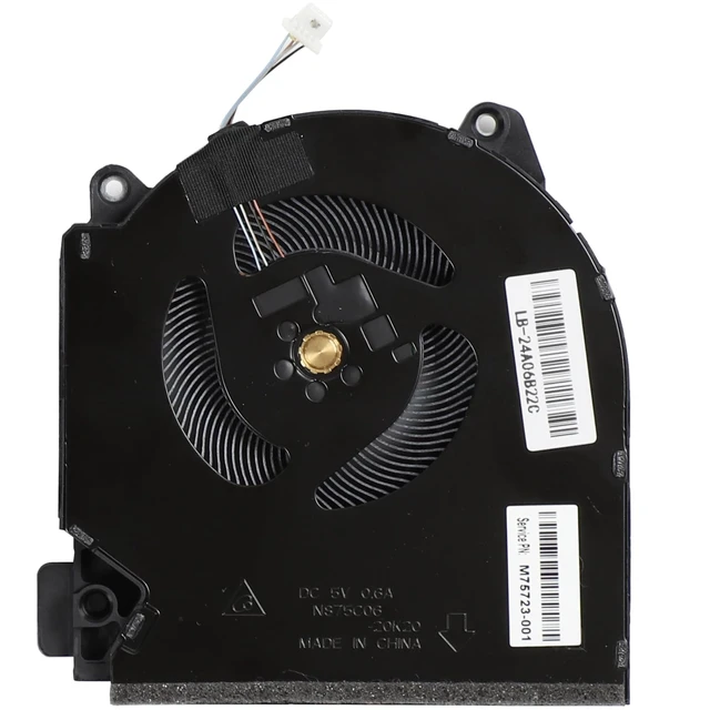 Alt view image 4 of 6 - CPU+GPU Cooling Fan for HP Victus 16-D 16-E RTX3050 (60W)
Replacement M75721-001 M75723-001 TPN-Q263 TPN-Q264 16-D0111TX 16-e0011ns NS75C06-20K19 NS75C06-20K20 DC5V 0.6A Fan