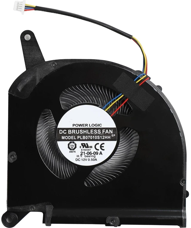 Alt view image 4 of 7 - CPU+GPU Cooling Fan for Gigabyte Aero 15 OLED SA 17 HDR XA RP75XA RP77XA
RP77 RP75W, for Aorus 15P 15G 17G KB SB WB XB YB YC KC XC RX5G RX7G FAN Replacement, P/N: PLB07010S12HH (7mm Thickness)