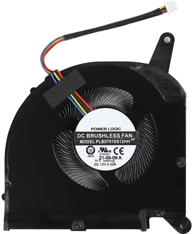 Alt view image 3 of 7 - CPU+GPU Cooling Fan for Gigabyte Aero 15 OLED SA 17 HDR XA RP75XA RP77XA
RP77 RP75W, for Aorus 15P 15G 17G KB SB WB XB YB YC KC XC RX5G RX7G FAN Replacement, P/N: PLB07010S12HH (7mm Thickness)