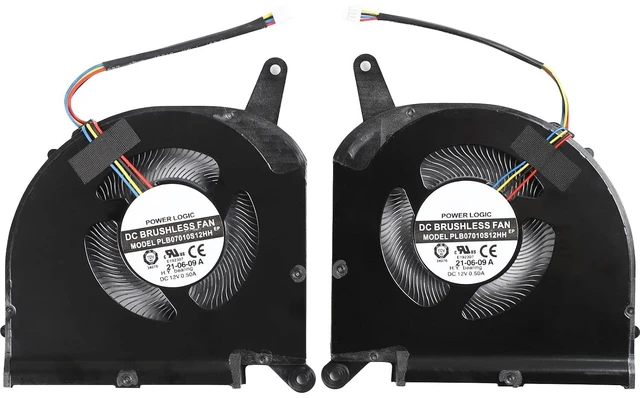 Main image of CPU+GPU Cooling Fan for Gigabyte Aero 15 OLED SA 17 HDR XA RP75XA RP77XA
RP77 RP75W, for Aorus 15P 15G 17G KB SB WB XB YB YC KC XC RX5G RX7G FAN Replacement, P/N: PLB07010S12HH (7mm Thickness)