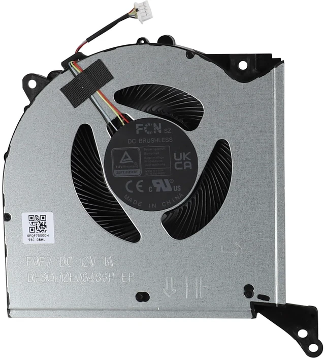 Alt view image 5 of 6 - CPU+GPU Cooling Fan for Lenovo Legion Pro 7 16ARX8H 16IRX8 16IRX8H 82WQ
Y9000K R9000K 2023 Fan Replacement, 5H40S20787 5H40S20788 FQF7 DFSCL12E06486P FQF8 DFSCL12E16486P, DC 12V 1A