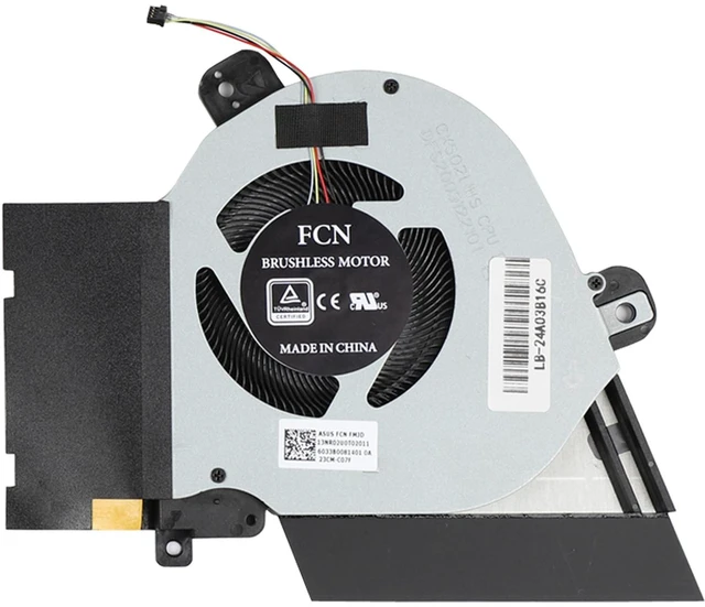 Alt view image 5 of 6 - CPU+GPU Cooling Fan for ASUS ROG Zephyrus GX502G GX502LWS GX502GW GX502GV
GX502LXS GU502GW GU502GV GU502LW GU502LV GU502LWS M15 Laptop Fan Replacement, P/N: DFS200912210T DFSCK221051821, DC12V 1A