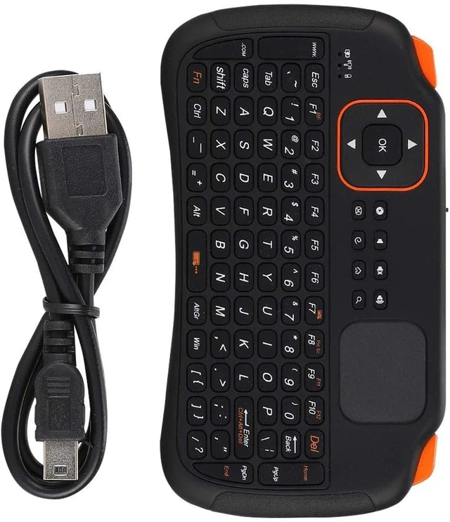 Alt view image 6 of 7 - Keypad for Android Remote Control 83-Key USB Mini Keyboard Handhold Keyboard with Touchpad