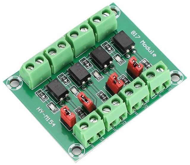 Main image of 4 Channel Voltage Converter Optocoupler Isolated Board Adapter Module
3.3V/5V to 3.6V/24V, Strong Anti-interference, for Isolation Control and Voltage Conversion-10pcs