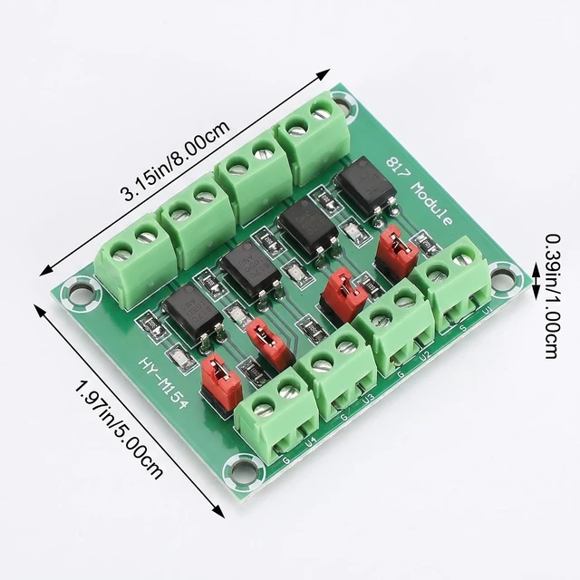 Alt view image 2 of 7 - 4 Channel Voltage Converter Optocoupler Isolated Board Adapter Module
3.3V/5V to 3.6V/24V, Strong Anti-interference, for Isolation Control and Voltage Conversion-10pcs