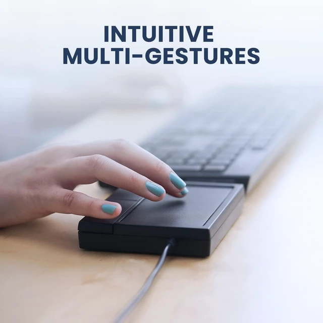 Alt view image 5 of 7 - Perixx PERIPAD-504 Wired USB Touchpad, Portable Trackpad for Desktop and Laptop User, Large Size,Big