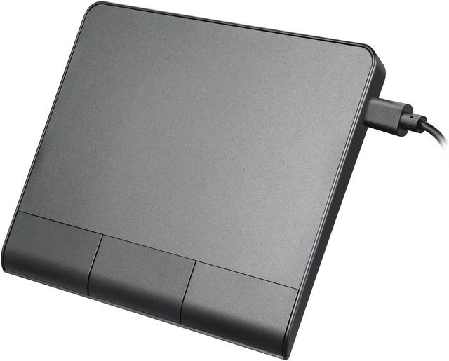 Main image of Perixx PERIPAD-506 Wired USB Touchpad Slim Detachable Design for Desktop & Laptop 5.31x4.57x0.55 Inches Black