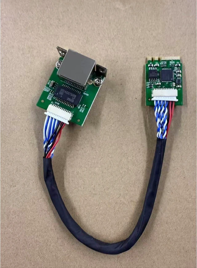 Alt view image 3 of 5 - M.2 A+E Key 2.5G Ethernet Adapter - NIC with Intel I226V Chipset Non-Screw
20cm Cable Length 2500 Mbps RJ45 Stable Connection, Compatible with OpenWRT | Windows | Linux | Server | PC | SBC