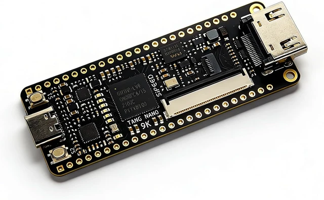Alt view image 4 of 5 - Sipeed Tang Nano 9K FPGA Development Board, Open Source RISC-V PicoRV MCU, with GW1NR-9 Chip 8640 LUT4 32Mbits SPI Flash, Single Board Computer Support TF Card RGB SPI LCD HDMI Port