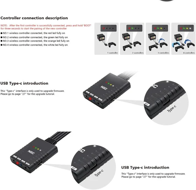 Alt view image 7 of 7 - Controller Adapter for, Professional for GC Handle Converter for for Pro for for for