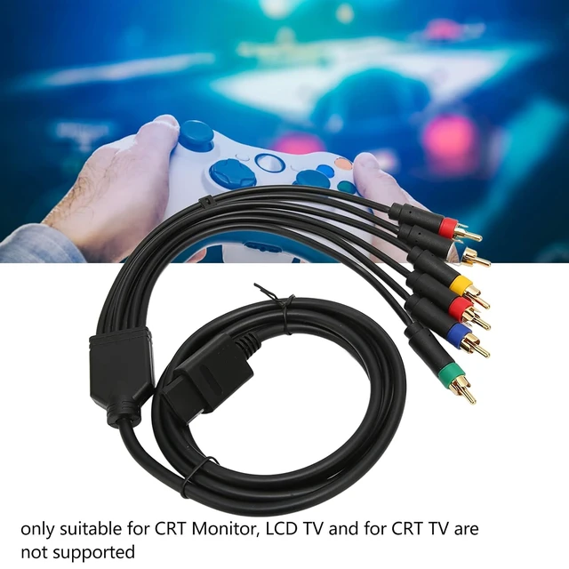 Alt view image 6 of 7 - Multifunctional RGB RGBS Composite Cable Cord, High Flexibility Soft Stable Component AV Cable with 4 BNC Heads for NGC N64 SFC SNES Console Accessories