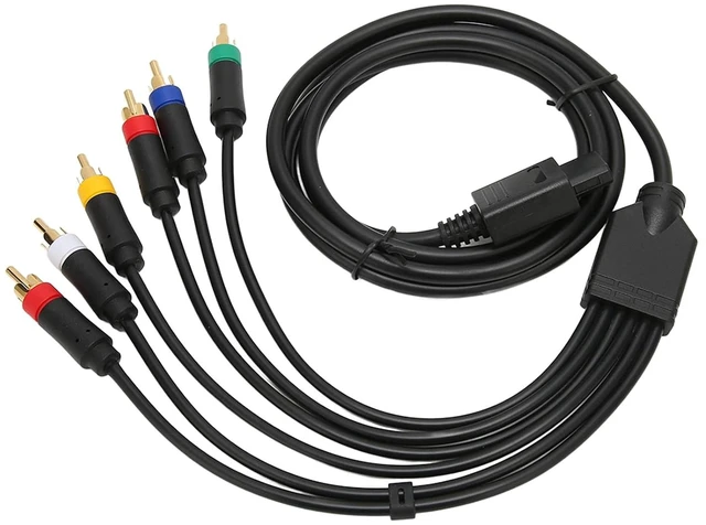 Alt view image 3 of 7 - Multifunctional RGB RGBS Composite Cable Cord, High Flexibility Soft Stable Component AV Cable with 4 BNC Heads for NGC N64 SFC SNES Console Accessories