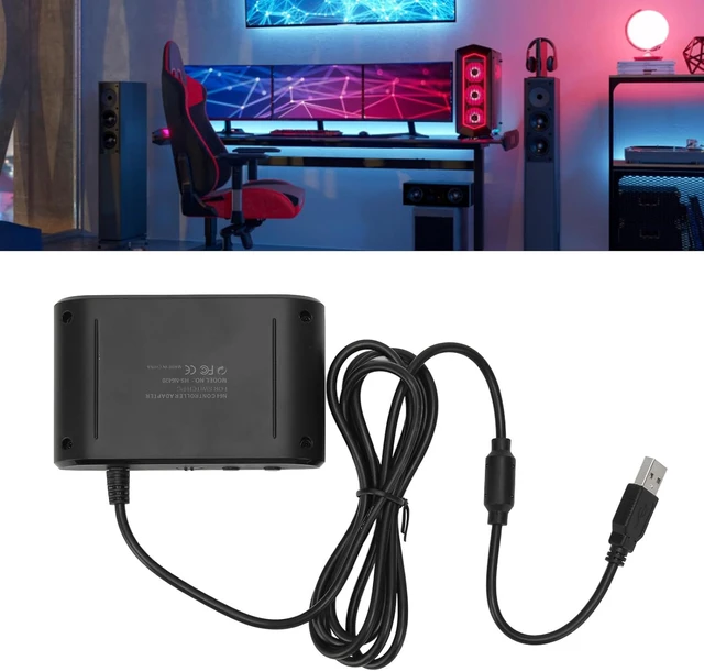 Alt view image 5 of 7 - for N64 Controller Adapter for PC, Game Controller Converter Two for N64 Controllers to for or PC Supports for Home for Turbo 2 in 1 Gamepad Adapter
