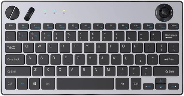 Main image of 78 Keys Dual Mode Wireless Trackball Keyboard, Bluetooth 5.0 & 2.4G Wireless Keyboard with 19mm Trackball for Windows Mac iOS Android Computer Tablet Desktop