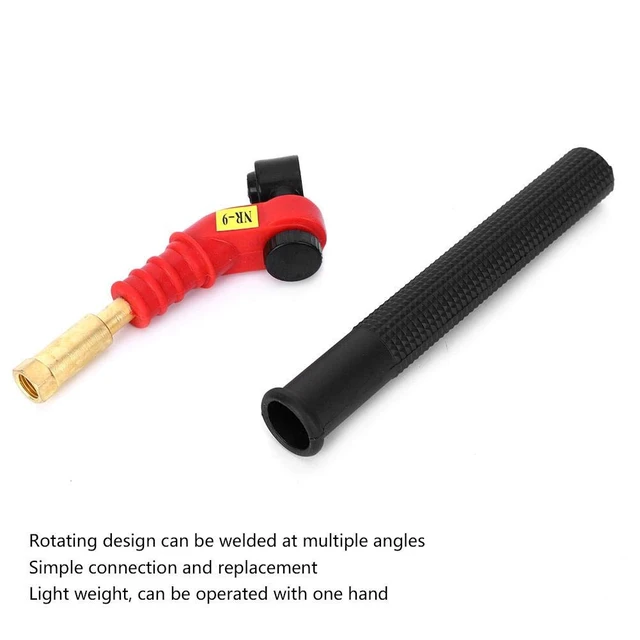 Alt view image 7 of 7 - Welding Torch Head, NR-9 Air Cooled Swivel Neck Tig Welding Torch Head Body, Weld Equipment Accessories