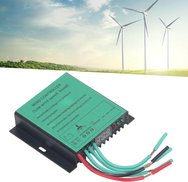Alt view image 4 of 7 - Wind Generator Controller, IP67 Waterproof Low Voltage Controller Regulator, with LED Indicator, MPPT Control Method, Diode Indication