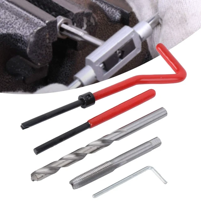 Alt view image 6 of 7 - M7 Thread Repair Kit, 25Pcs Metric Threading Tool Insert Coil Helicoil For Auto Repair Kit with Plastic Box