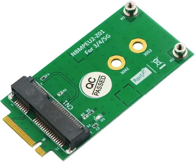 Main image of HLT M.2 Key B to Mini PCI-E Adapter for 3G/4G/5G Module