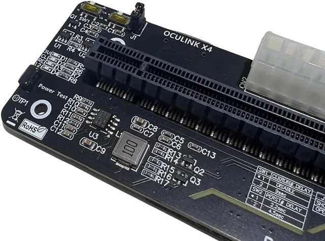 Alt view image 5 of 7 - M.2 M-Key to PCIE 4.0X4 External Graphics Card Stand Bracket Compatible with Oculink/M.2 NVMe Laptop eGPU?GDP Handhelds (Dock-OC4)