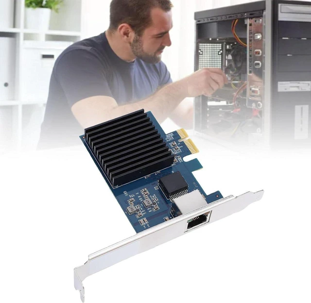 Alt view image 5 of 7 - 10G PCIe Network Card, RJ45 Port Network Card, PCI Express Gen 4 X1 to 10 Gigabit Ethernet Adapter, Ethernet LAN Controller, Internal Computer Networking Cards