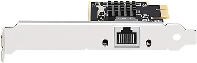 Alt view image 5 of 5 - PCIE Card 2500Mbps Gigabit Network Card 10/100/1000Mbps RTL8125 RJ45 Wired Network Card PCI-E 2.5G Network Adapter LAN Card