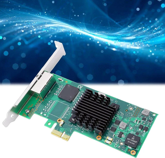 Alt view image 3 of 6 - Gigabit Ethernet Network Card,Gigabit Ethernet PCI Express Network Card, Dual RJ45 PCI Express Adapter for Server Desktop PC Industrial Applications