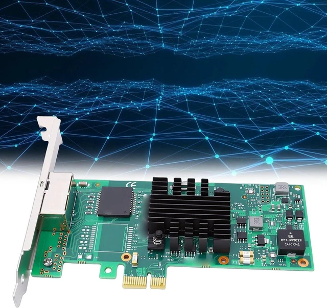 Alt view image 4 of 6 - Gigabit Ethernet Network Card,Gigabit Ethernet PCI Express Network Card, Dual RJ45 PCI Express Adapter for Server Desktop PC Industrial Applications