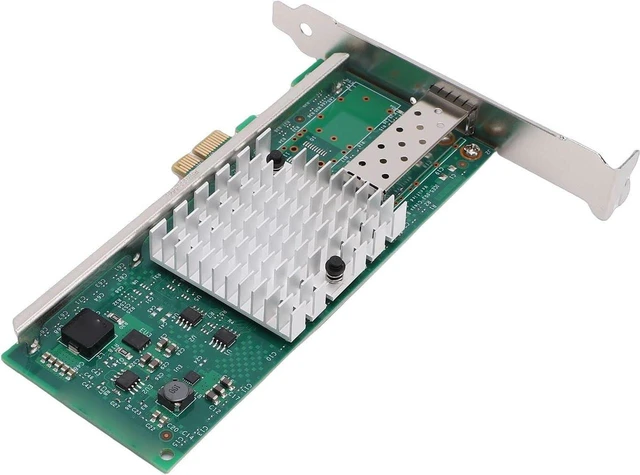 Alt view image 3 of 7 - Fockety 10GB PCI E X1 Network Card, SFP x1 PCI Express 2.0 Ethernet Card for 82599EN Chip PCB Ethernet Fiber Adapter Network Adapter for System