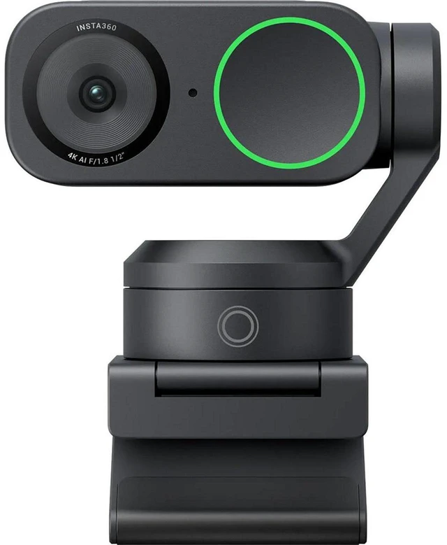 Main image of Insta360 Link 2 Pro 4K Ultra HD 2-Axis Gimbal AI-Powered Webcam, Graphite Black