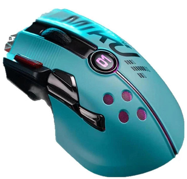 Alt view image 2 of 7 - Hatsune Miku Control Sonic Mouse, wireless/wired dual mode, 5000W button life, 5-speed DPI adjustment, RGB light effects, Type-C interface, for Windows/MAC OS