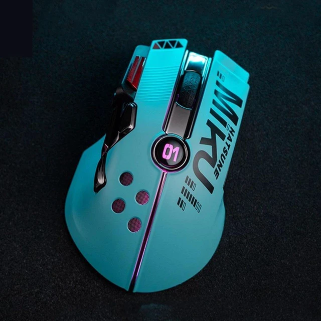 Alt view image 7 of 7 - Hatsune Miku Control Sonic Mouse, wireless/wired dual mode, 5000W button life, 5-speed DPI adjustment, RGB light effects, Type-C interface, for Windows/MAC OS