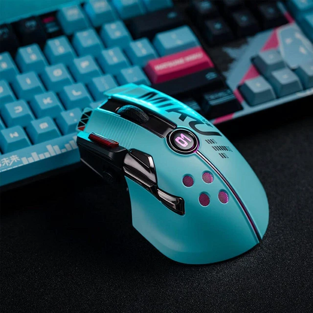 Alt view image 5 of 7 - Hatsune Miku Control Sonic Mouse, wireless/wired dual mode, 5000W button life, 5-speed DPI adjustment, RGB light effects, Type-C interface, for Windows/MAC OS