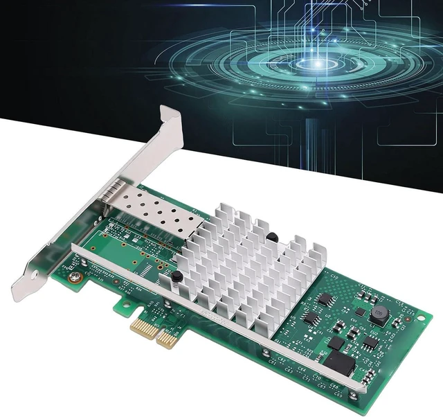 Alt view image 3 of 6 - 10GB PCI E Network Card, PCI Express x1 10Gbps SFP Network Adapter, 82599EN Chipset, for Server Upgrade Internet Cafe Storage