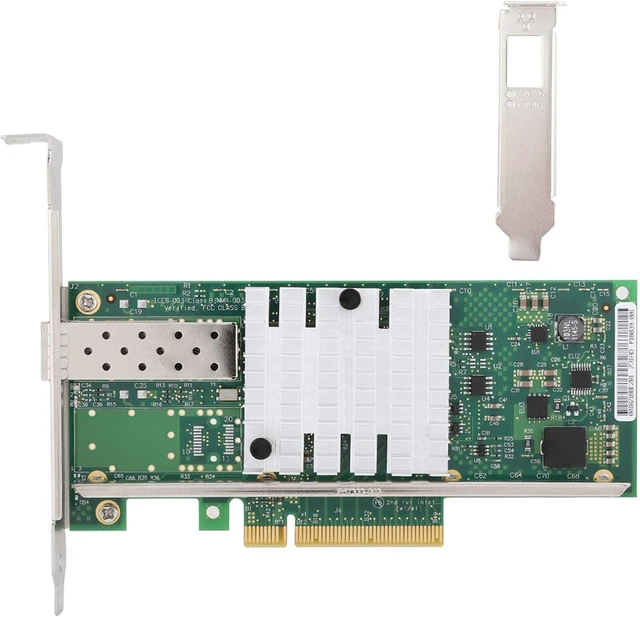 Alt view image 6 of 6 - Network Card, Internal Computer Networking Cards Fiber Network Card for X520DA1 82599EN Pcie 10G SFP Pcie Ethernet Card Ethernet Server Adapter