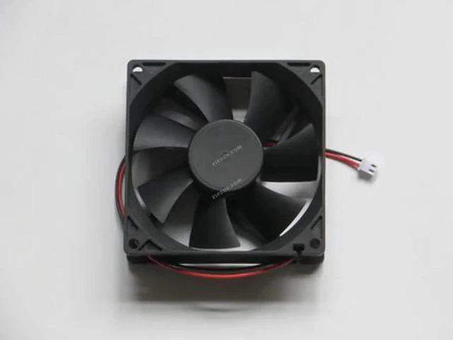 Alt view image 6 of 6 - DD92DBVM-012 DC Brushless Cooling Fan, 9025 90mm x 25mm DC 12V 0.16A 2-Pin Axial Exhaust Replacement Fan for Cabinet, Wine Cooler, Power Supply Heat Dissipation
