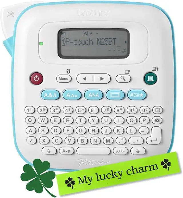 Alt view image 2 of 7 - Brother P-Touch Personal Connected Label Maker PTN25BT Bundle P-Touch Btag Label Tape, 0.47 in by 13.1 ft