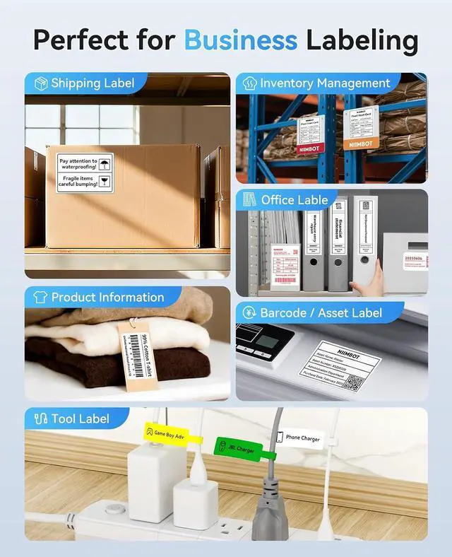 Alt view image 3 of 7 - NIIMBOT B31 3 Inch Label Maker, Bluetooth Thermal Label Printer High Speed