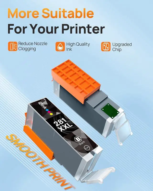 Alt view image 6 of 7 - 20 Pack 280XXL 281XXL E-Z Ink Compatible for Canon 280 281 Ink Cartridges