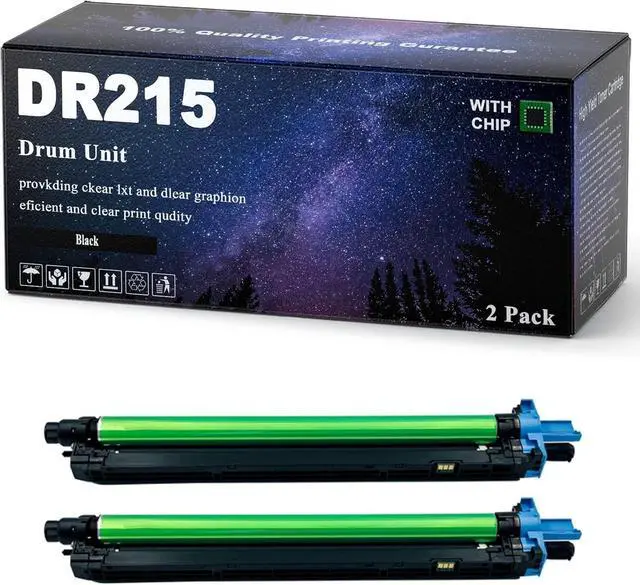 Main image of DR215 DR-215 Drum Unit Compatible for Konica Minolta Bizhub C226 C256 C266 C7222 C7226 Printers,High Yield 100000 Pages with Chip(2 Black)