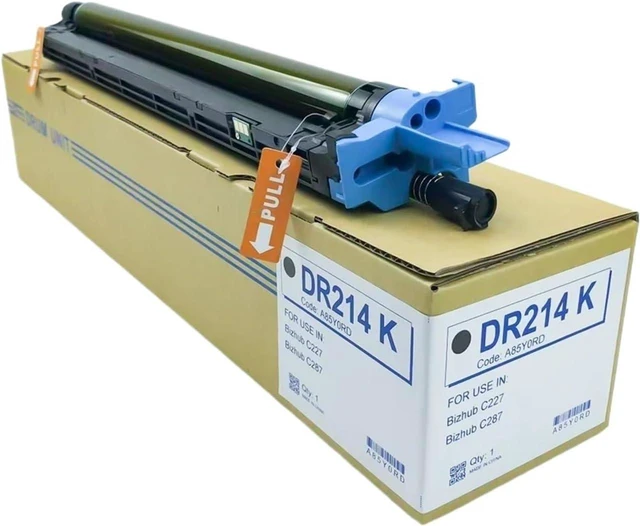 Main image of DR214 Black Drum Unit for Bizhub C287 C227 C367 Printer