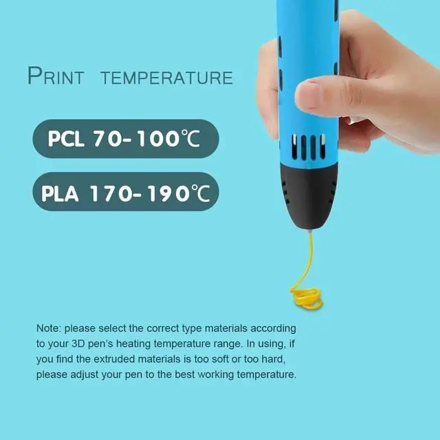 Alt view image 4 of 5 - 20 PCS/Pack 50M 3D Pen Filaments PLA PCL 1.75mm Diameter 5 Meters/Roll 3D Pen Printing Materials(Large,PLA Filament)