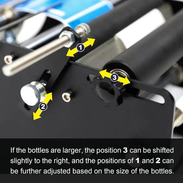 Alt view image 5 of 7 - ZONEPACK Manual Round Bottle Labeling Machine Plastic Label Applicator